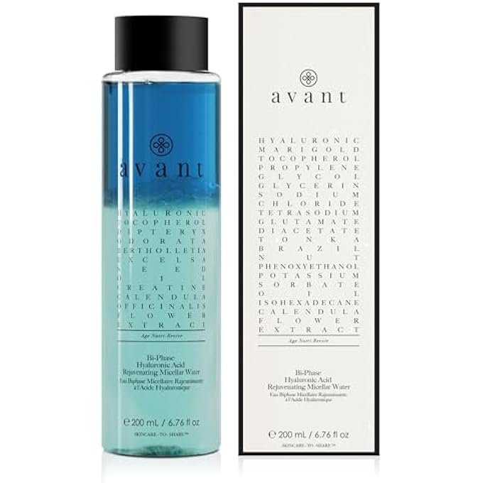 AVANT , BIPHASE HYALURONIC ACID REJUVENATING MICELLAR WATER, 200 ML - Image 1